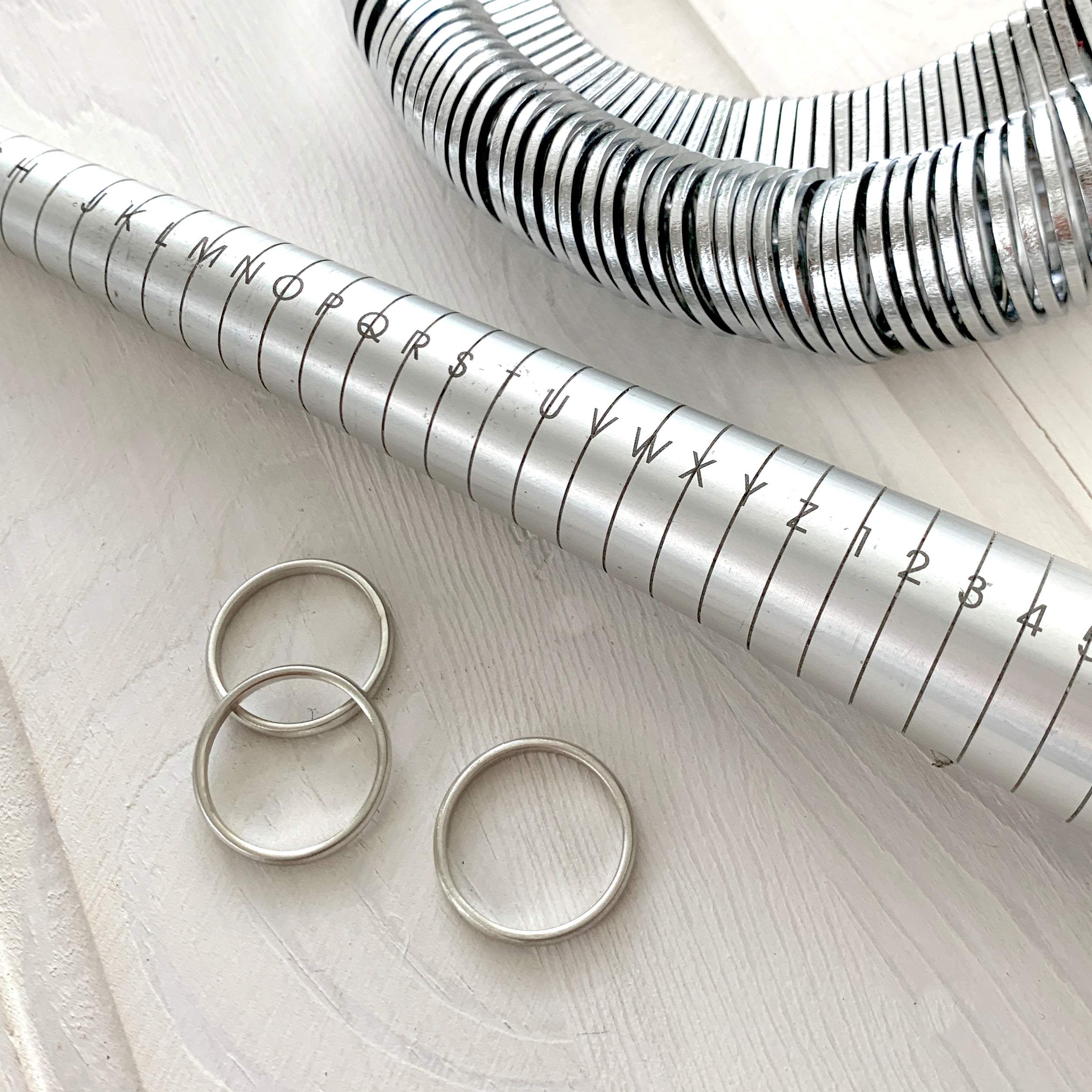 Ring Size Measuring Aid in Sterling Silver