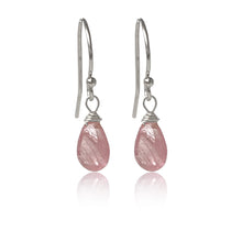 Load image into Gallery viewer, Sapphire Smooth Briolette Drop Earrings
