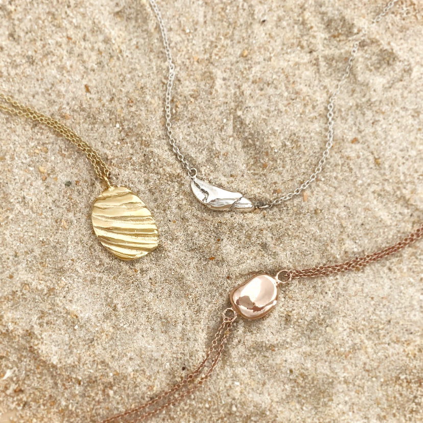 Paradiso Sterling Silver Shell Fragment Necklace