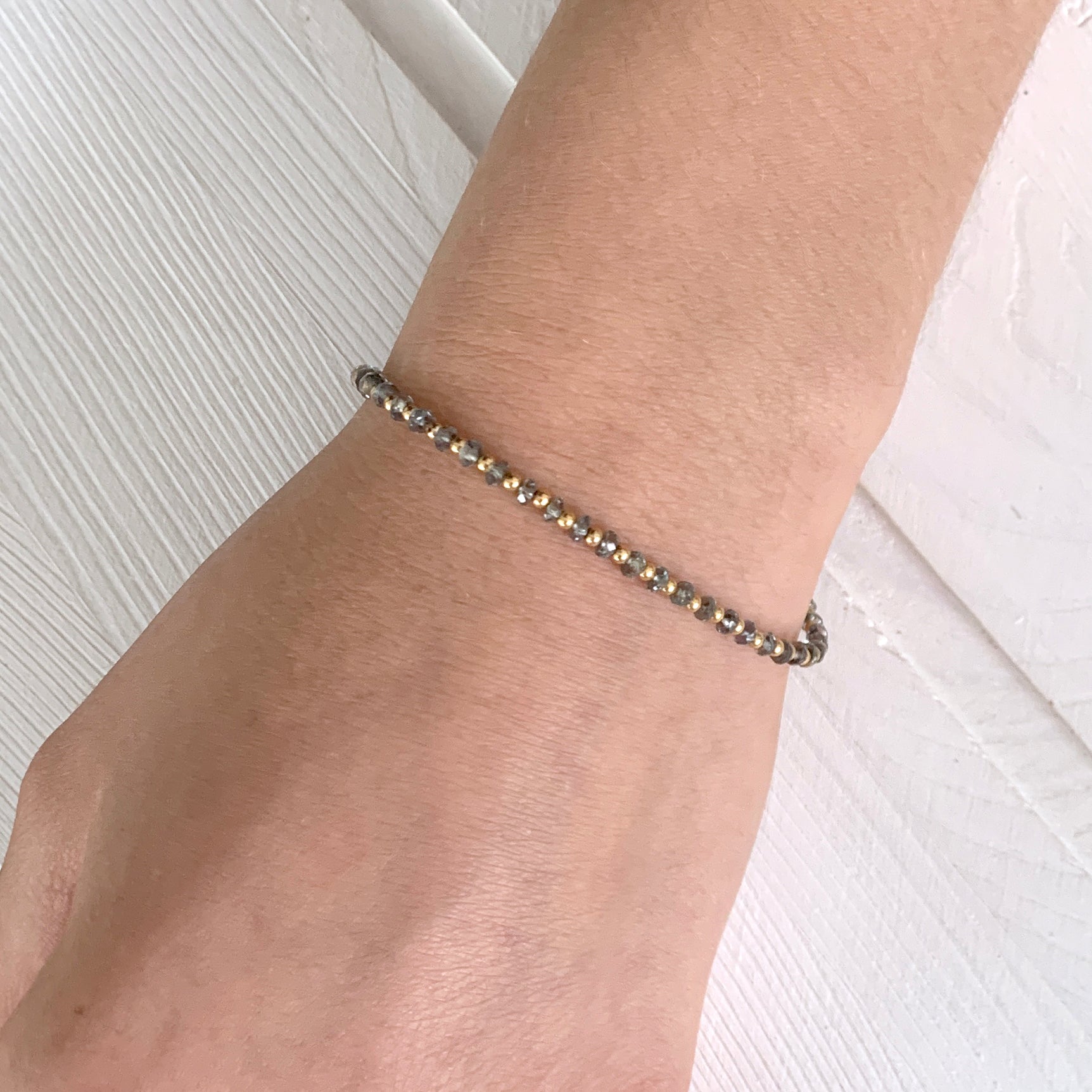 Green Songea Sapphire Beaded Bracelet