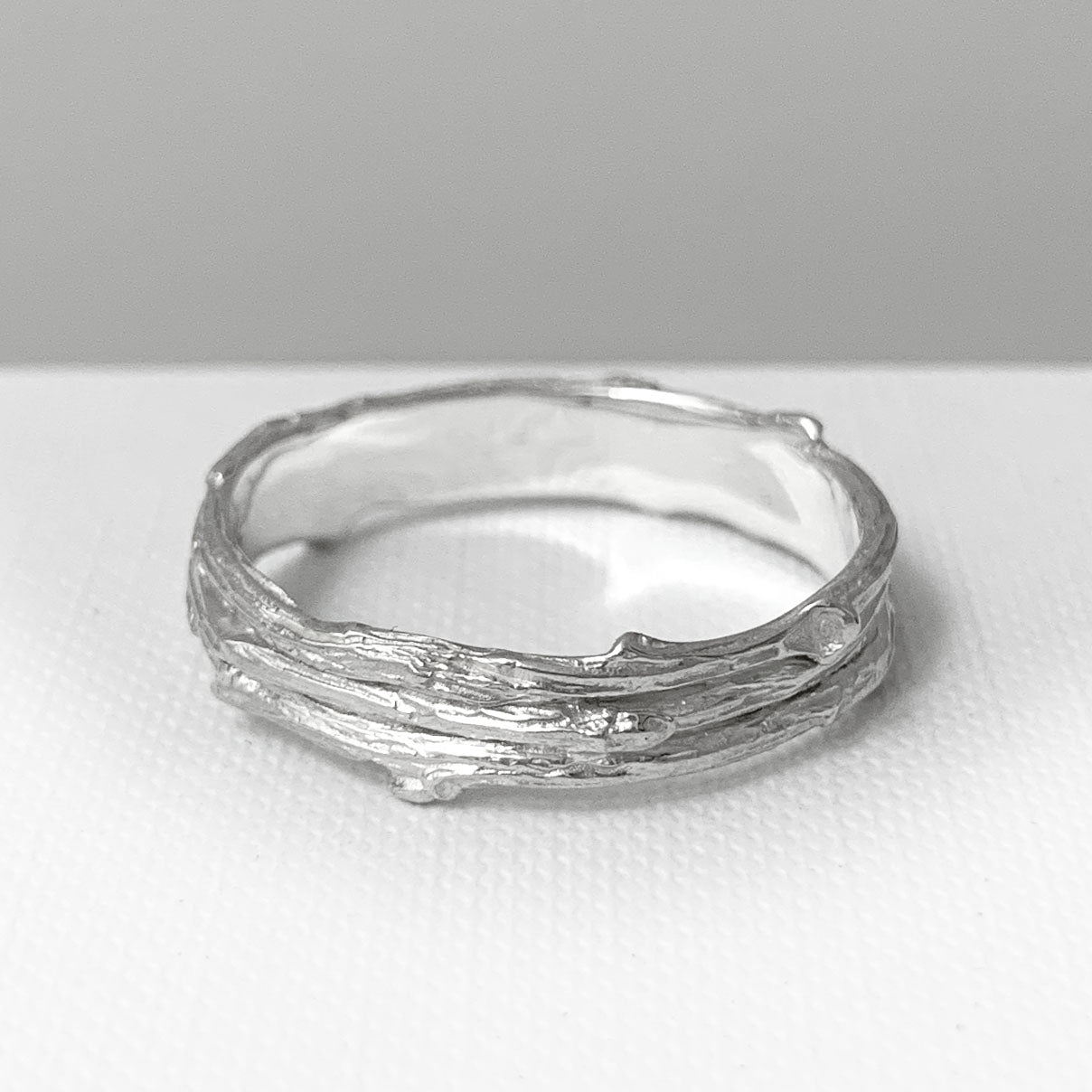 Willow Twig Triple Branch Ring in Sterling Silver