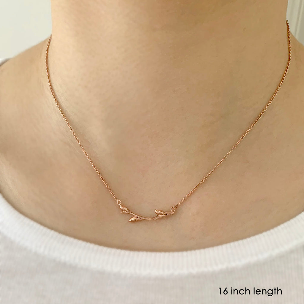 Willow Twig Necklace available in Fair Trade gold