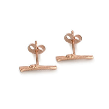 Load image into Gallery viewer, Willow Twig Bar Stud Earrings
