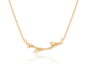 Willow Twig Necklace available in Fair Trade gold