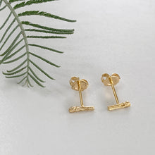 Load image into Gallery viewer, Willow Twig Tiny Stud Earrings
