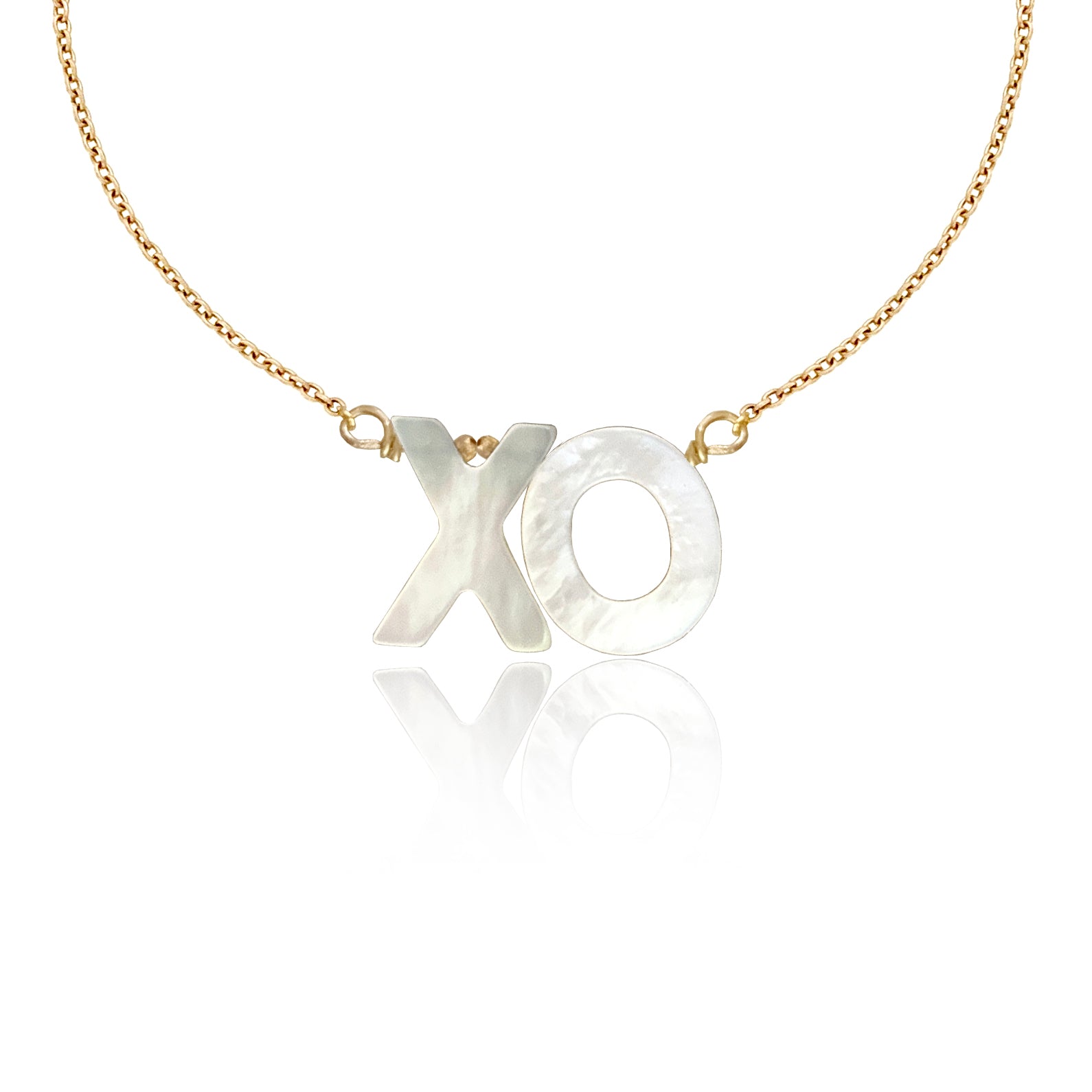 Alphabet Charm Necklace XO